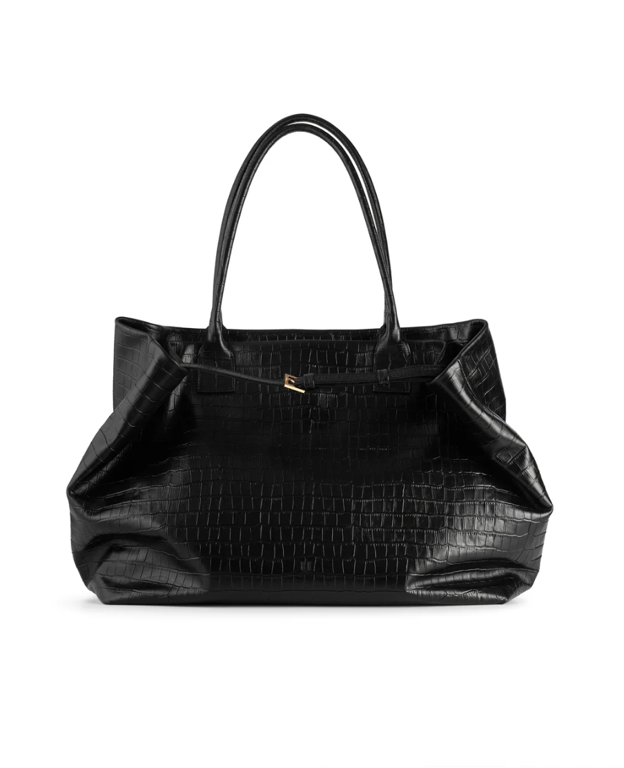 NUKOT TOTE CROCO BLACK