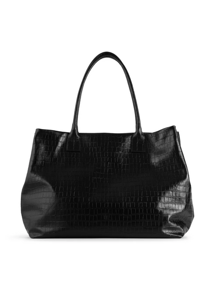 NUKOT TOTE CROCO BLACK