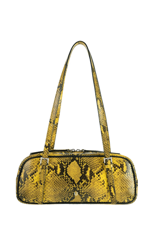 NUKOT BOWLING BAG PYTHON YELLOW