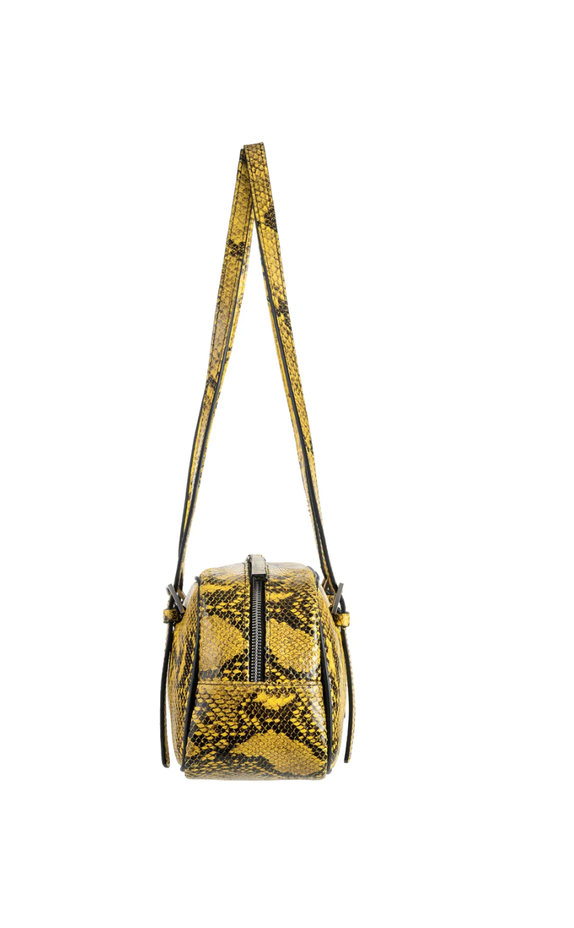NUKOT BOWLING BAG PYTHON YELLOW
