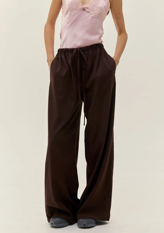 Alice K Брюки з напіввовни в коричневому кольорі