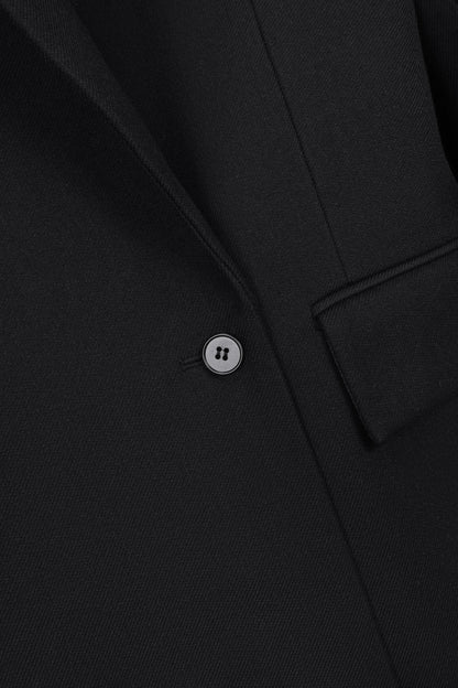 CICI COCO ПАЛЬТО ВОВНЯНЕ ПРЯМОГО КРОЮ ЧОРНЕ COUTURE