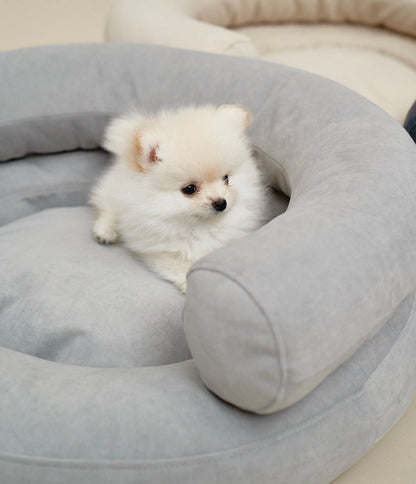 CHOU CHOU Лежак ортопедичний для собак "Marshmallow" сіро-блакитний