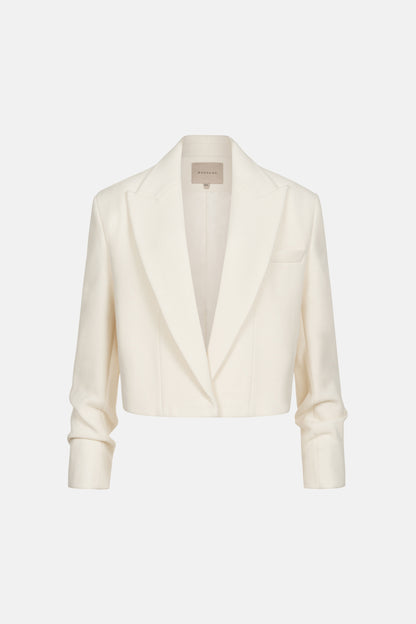 BAZHANE ПАЛЬТО КРОП ЗІ ЗБІРКОЮ НА РУКАВІ