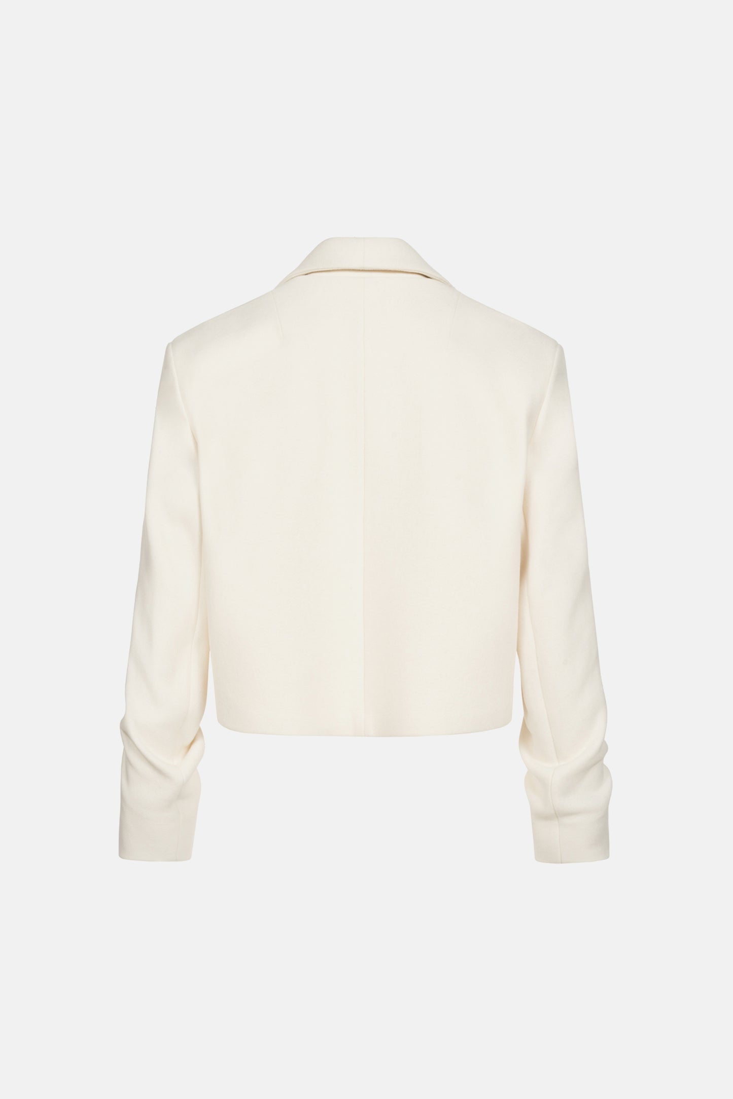 BAZHANE ПАЛЬТО КРОП ЗІ ЗБІРКОЮ НА РУКАВІ