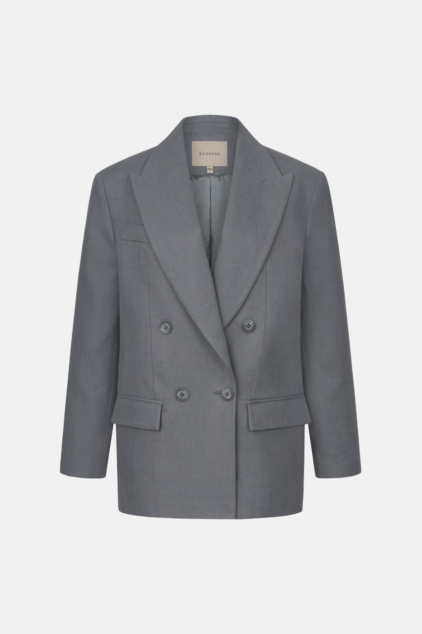BAZHANE Жакет лляний двобортний оверсайз з підплічниками
