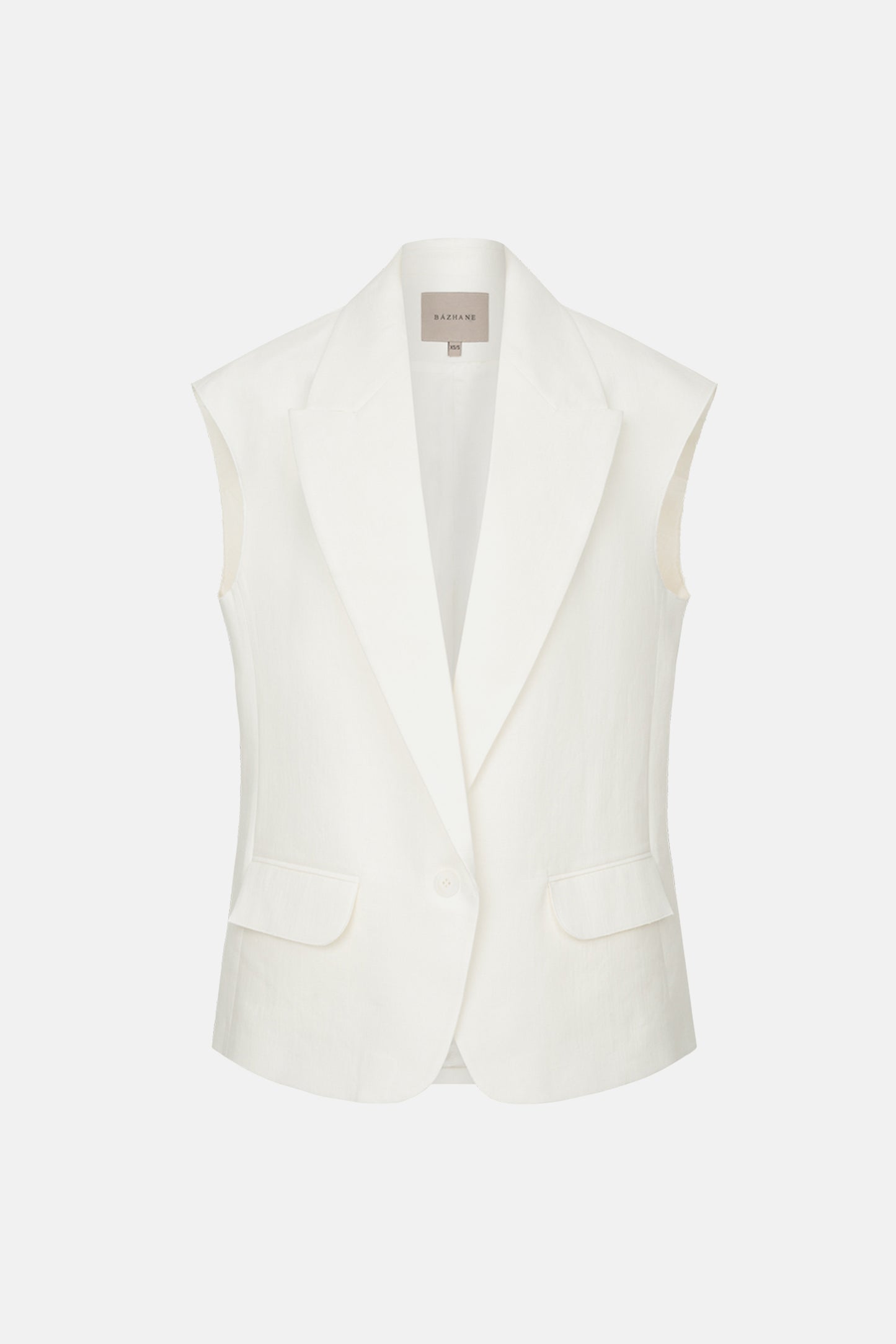 BAZHANE Жилет лляний оверсайз
