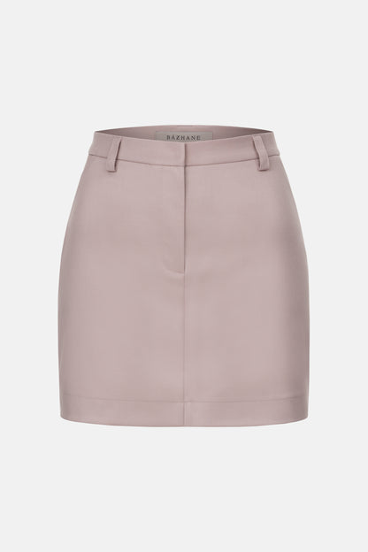 BAZHANE СПІДНИЦЯ МІНІ КОТОНОВА З ВИСОКОЮ ПОСАДКОЮ