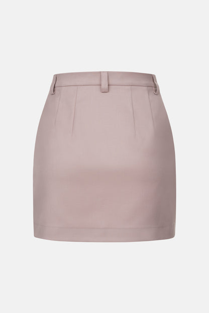 BAZHANE СПІДНИЦЯ МІНІ КОТОНОВА З ВИСОКОЮ ПОСАДКОЮ