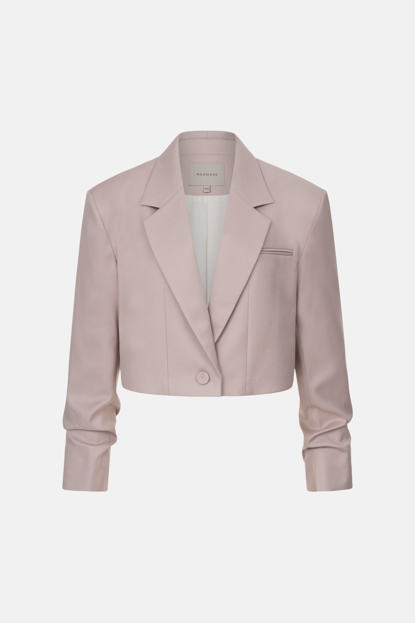 BAZHANE Жакет кроп котоновий зі збіркою на рукаві