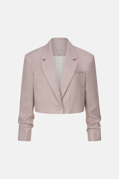 BAZHANE Жакет кроп котоновий зі збіркою на рукаві