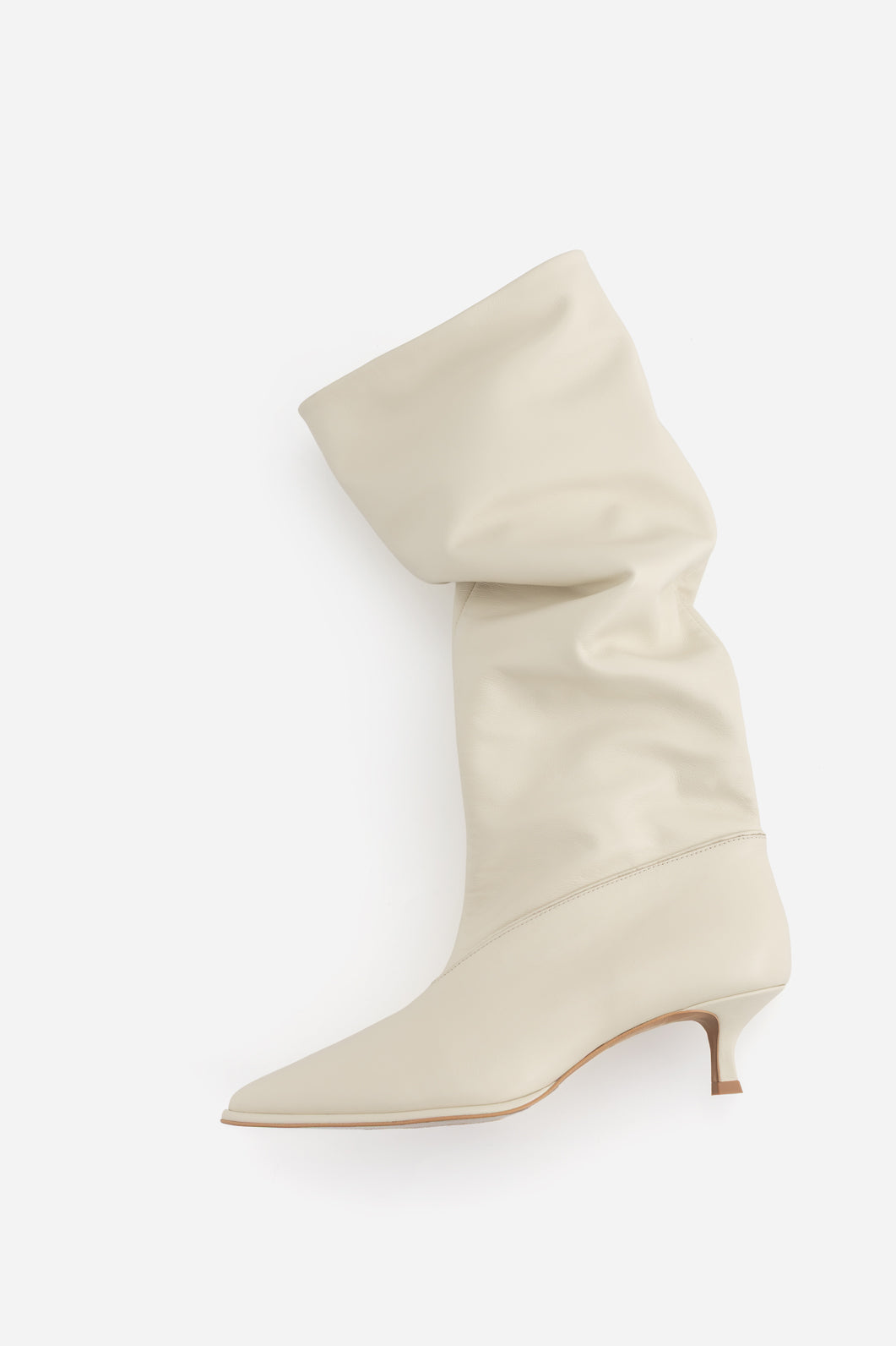 Kachorovska ERICA чоботи молочні шкіряні