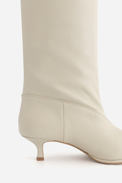 Kachorovska ERICA чоботи молочні шкіряні