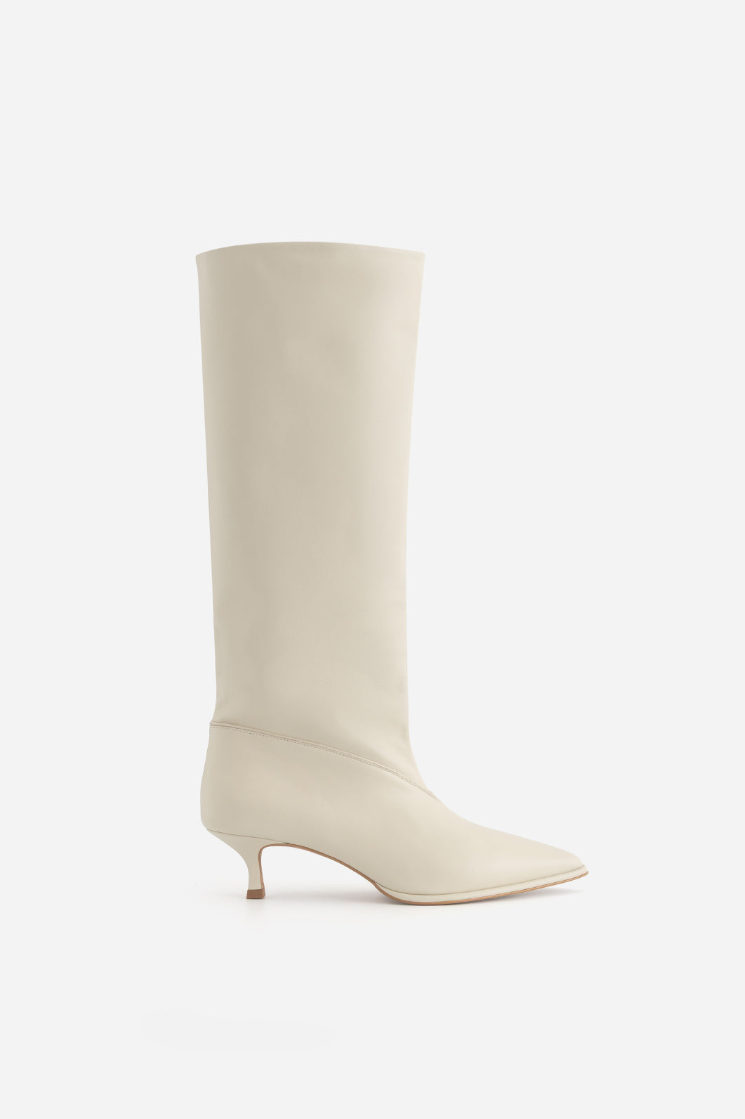 Kachorovska ERICA чоботи молочні шкіряні