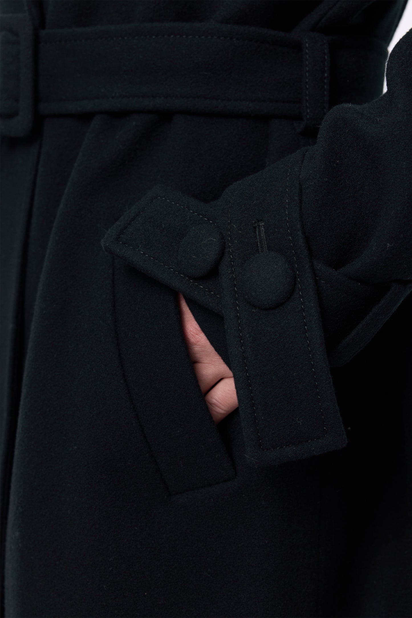 BAZHANE ПАЛЬТО МАКСІ ЗІ СПУЩЕНИМ РУКАВОМ