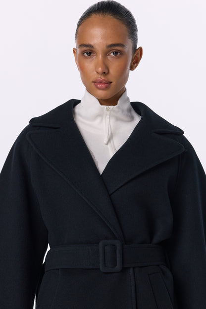 BAZHANE ПАЛЬТО МАКСІ ЗІ СПУЩЕНИМ РУКАВОМ