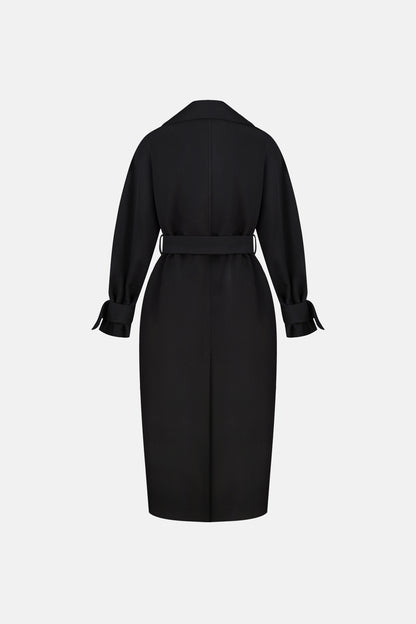 BAZHANE ПАЛЬТО МАКСІ ЗІ СПУЩЕНИМ РУКАВОМ