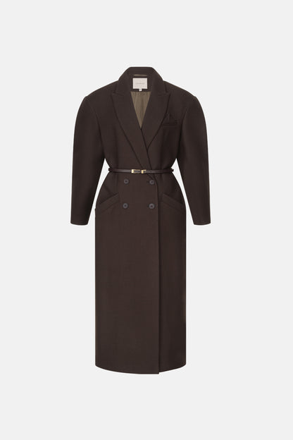 BAZHANE ДВОБОРТНЕ ПАЛЬТО З АКЦЕНТНИМ ПЛЕЧЕМ
