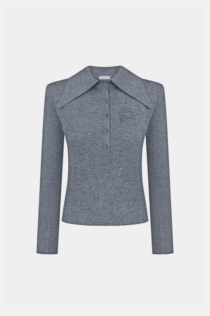 BAZHANE ПОЛО З ДОВГИМ РУКАВОМ CARDINAL