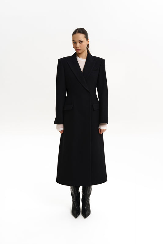 BAZHANE ПАЛЬТО ПРИТАЛЕНЕ З АКЦЕНТНИМ ПЛЕЧЕМ