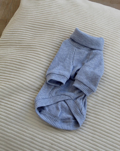 CHOU CHOU Гольф класичний з ангори для собак блакитний