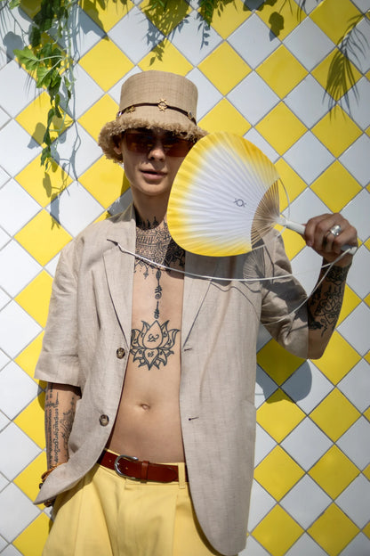 EROMIN Sand Linen Bucket Hat