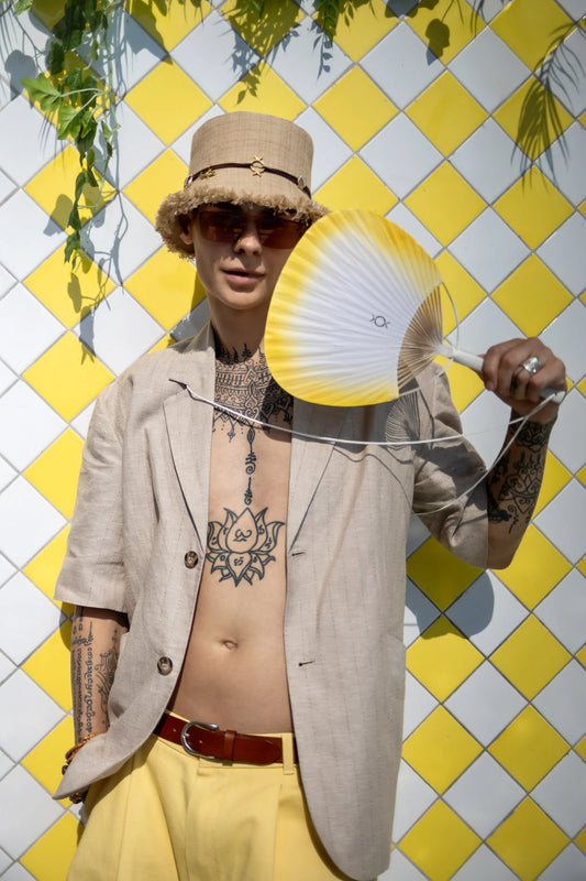 EROMIN Sand Linen Bucket Hat