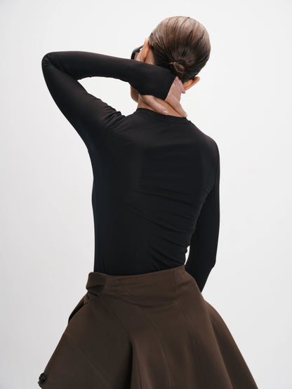 CICI COCO ЛОНГСЛІВ ЧОРНИЙ З ВИШИТИМ ЛОГО