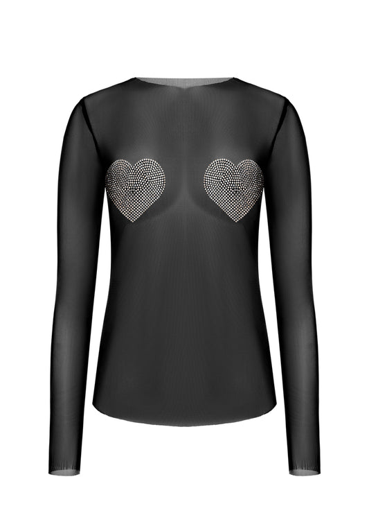 ZIGZAG Лонг Сітка Серця