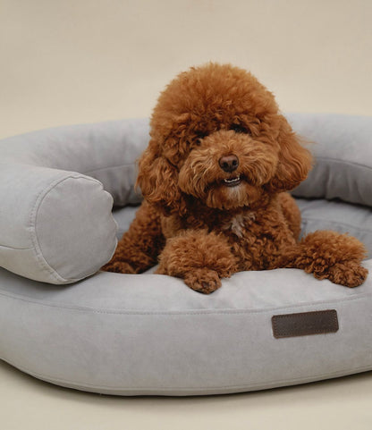CHOU CHOU Лежак ортопедичний для собак "Marshmallow" сіро-блакитний