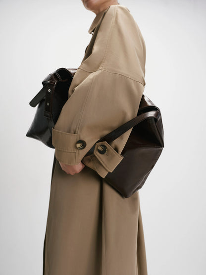 CICI COCO ТРЕНЧ БЕЖЕВИЙ МАКСІ З ПОЯСОМ COUTURE