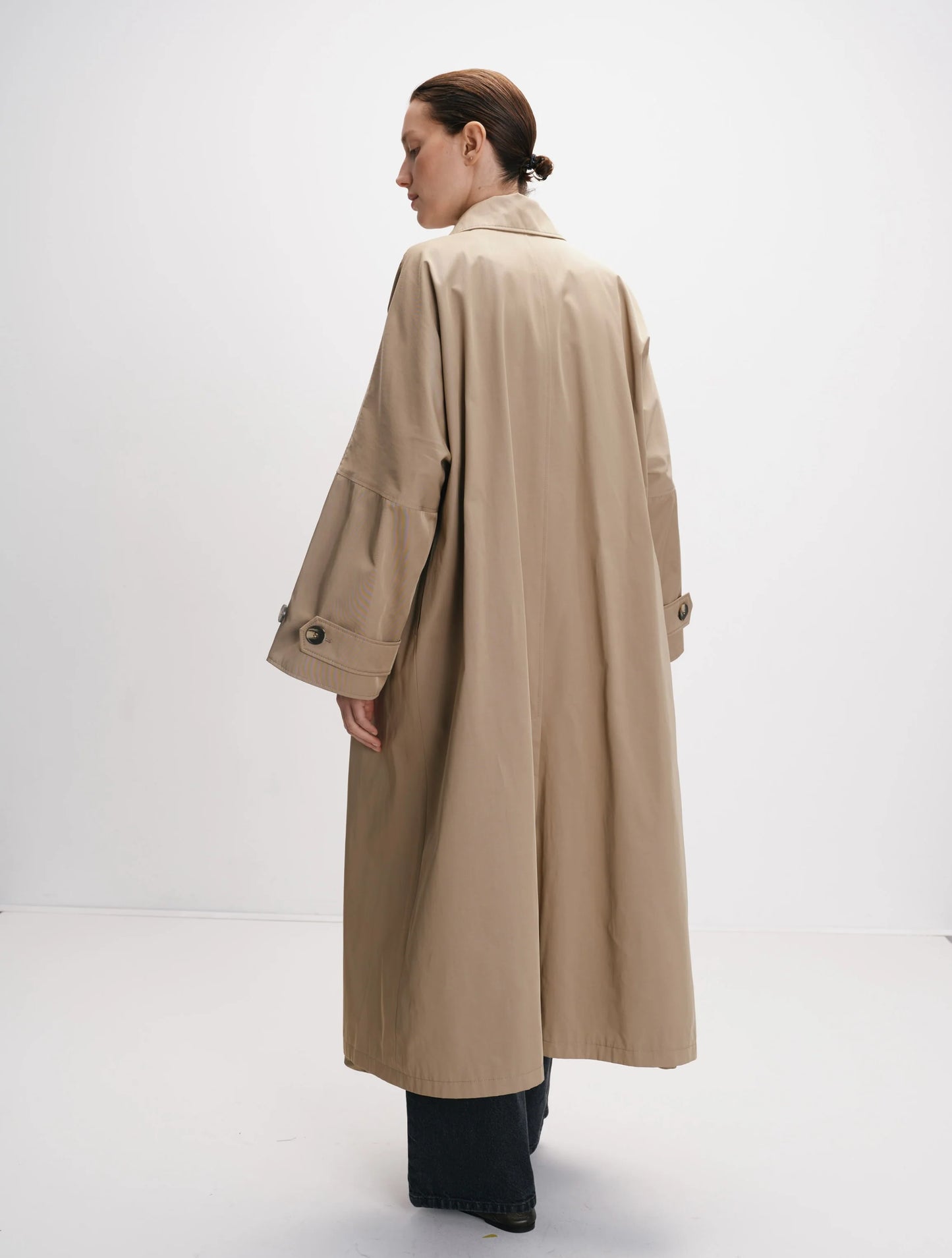 CICI COCO ТРЕНЧ БЕЖЕВИЙ МАКСІ З ПОЯСОМ COUTURE