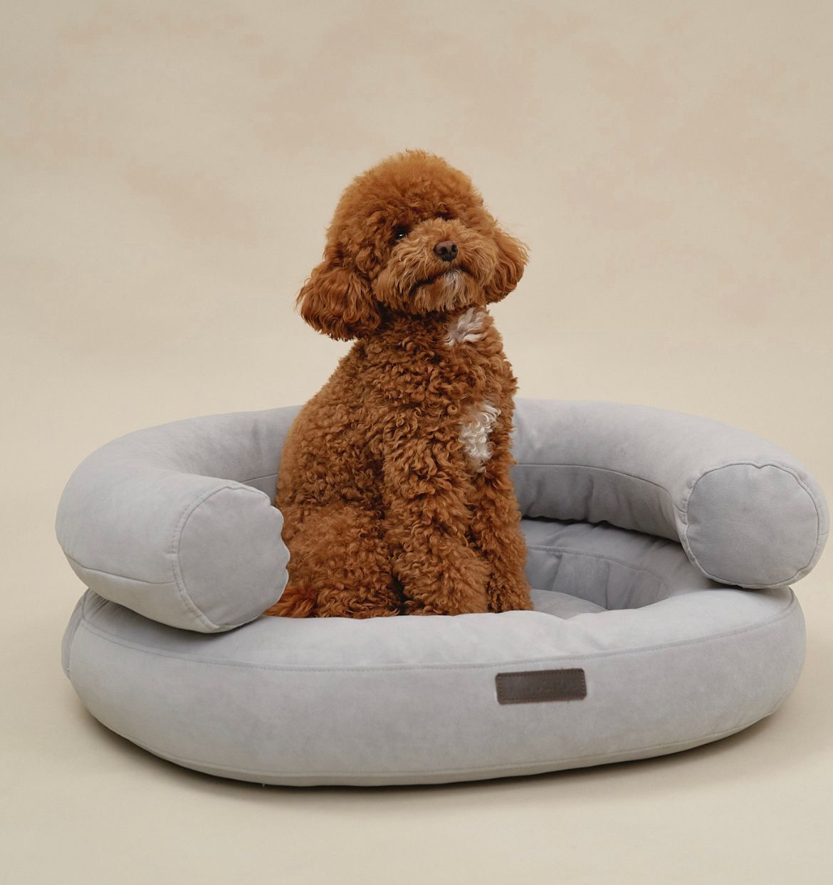 CHOU CHOU Лежак ортопедичний для собак "Marshmallow" сіро-блакитний