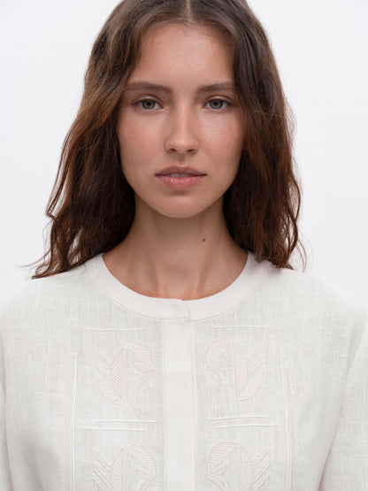 ETNODIM Вишита світла блуза "Нива"