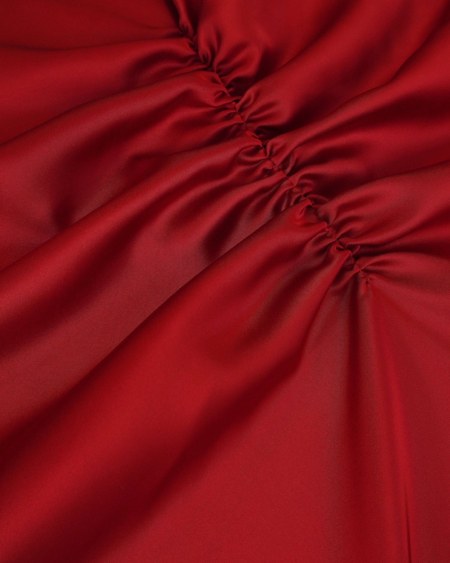 CICI COCO Сатинова червона сукня з драпіруванням