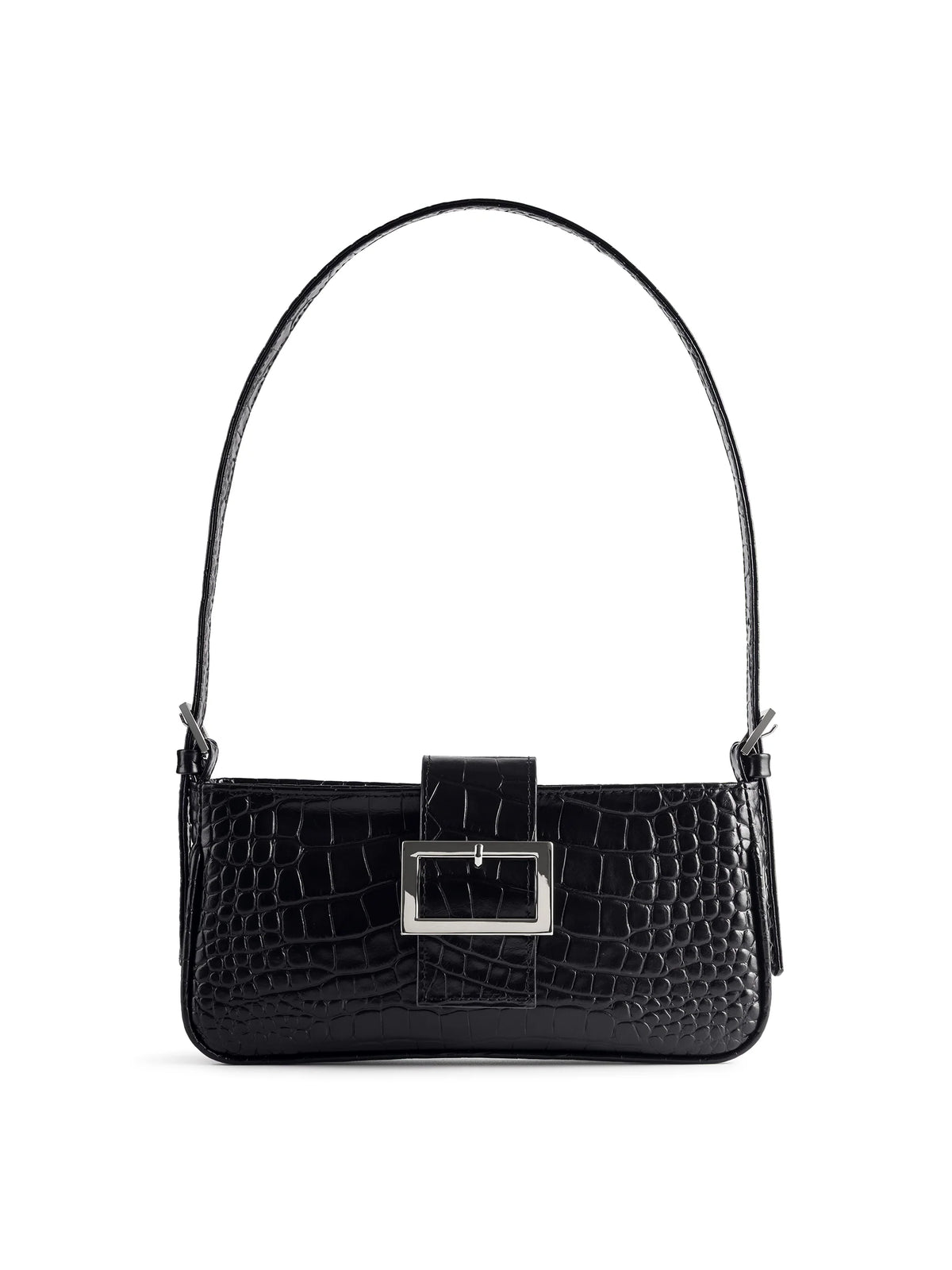 NUKOT BAGUETTE MINI CROCO BLACK