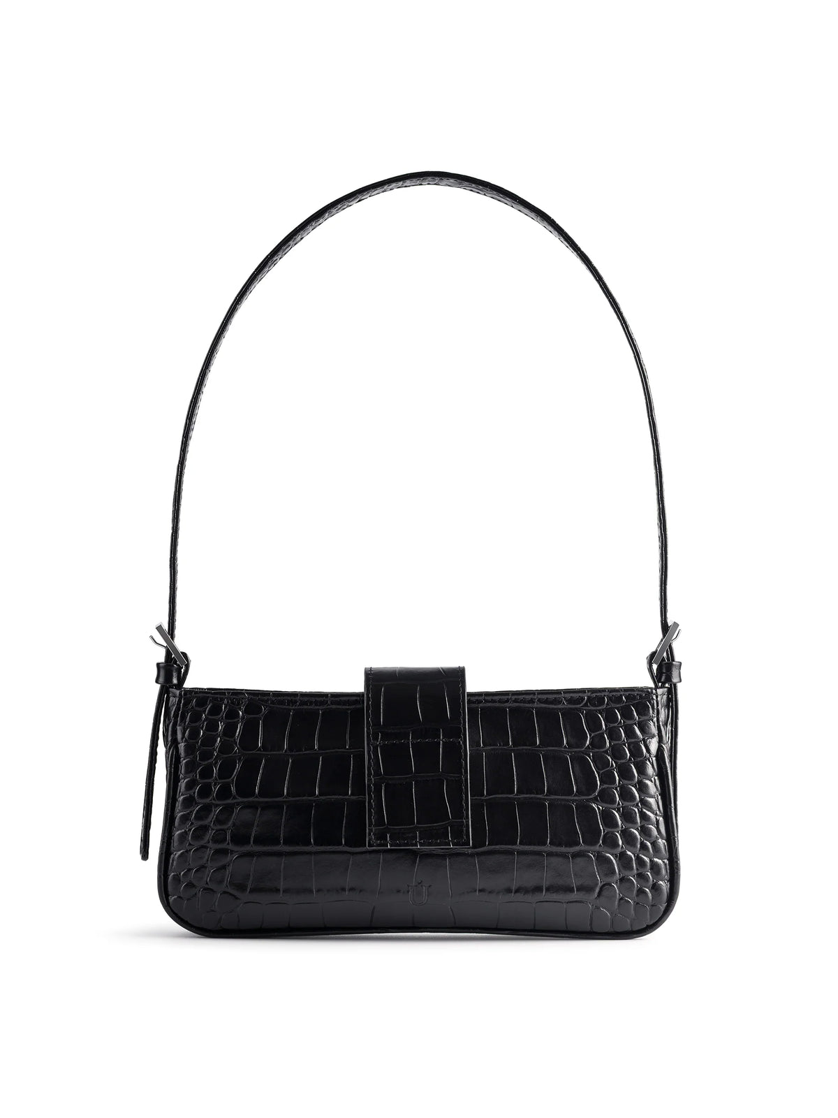 NUKOT BAGUETTE MINI CROCO BLACK
