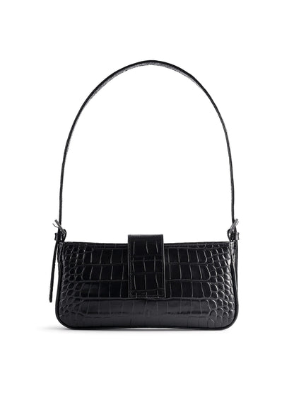 NUKOT BAGUETTE MINI CROCO BLACK