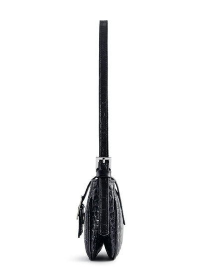 NUKOT BAGUETTE MINI CROCO BLACK