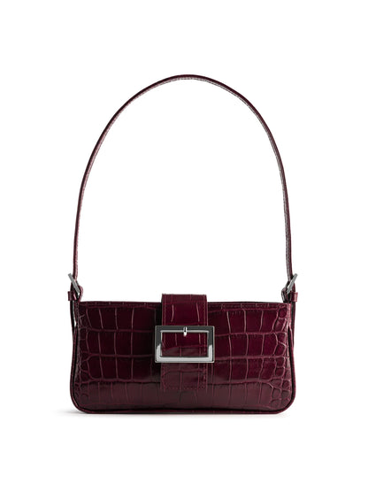 NUKOT BAGUETTE MINI CROCO BORDO