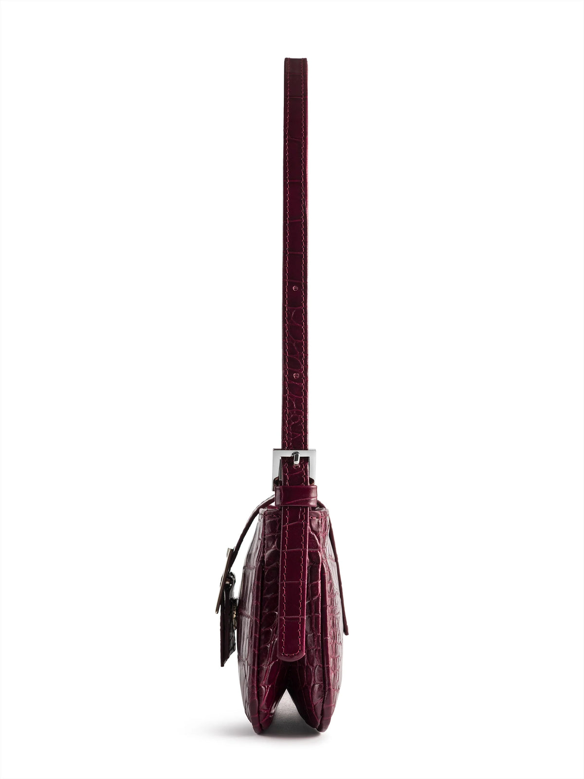 NUKOT BAGUETTE MINI CROCO BORDO