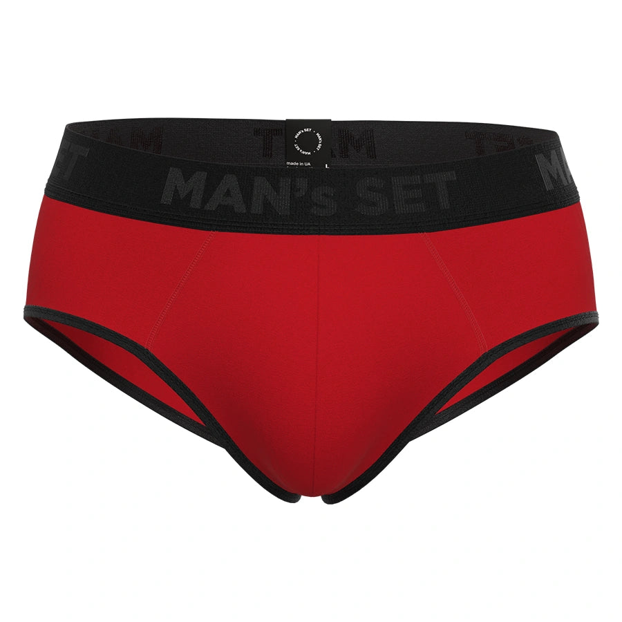 MAN's SET бріфи Anatomic Briefs 2.0 Black Series Micromodal, червоний