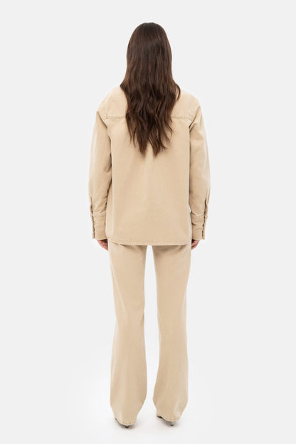 MATCH DENIM Beige Denim Shirt