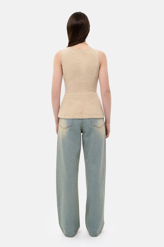 MATCH DENIM Slim Denim Vest
