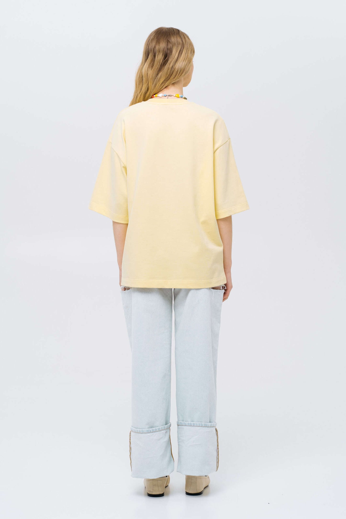 MATCH DENIM Yellow T-Shirt