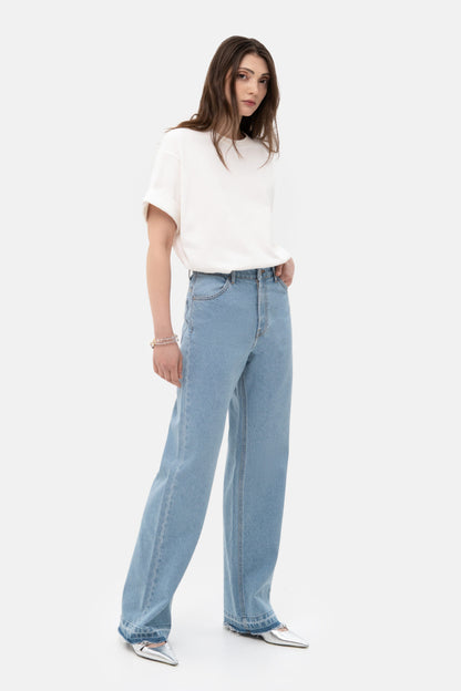 MATCH DENIM Light Blue Baggy Jeans