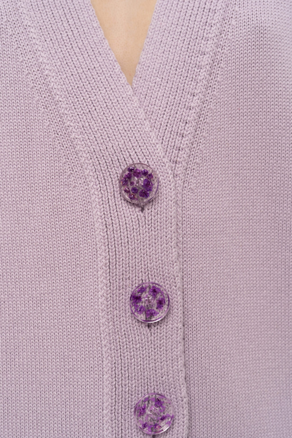 MATCH DENIM Lilac Knit Cardigan