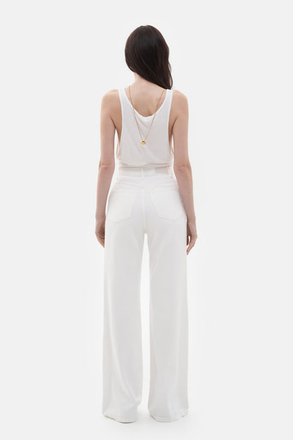 MATCH DENIM White Flared Jeans