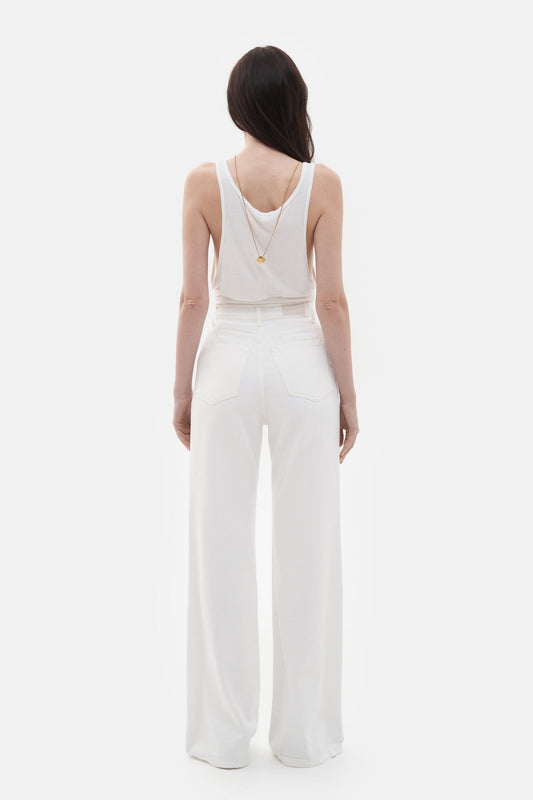 MATCH DENIM White Flared Jeans