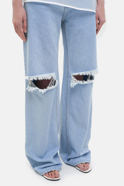 MATCH DENIM Ripped Jeans